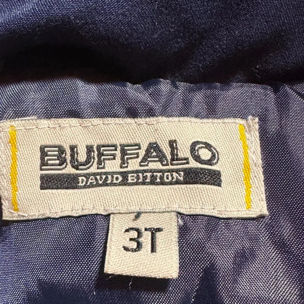 Buffalo David Bitton size 3 navy blue zip up vest